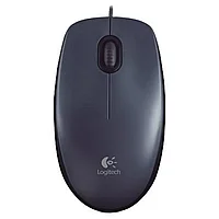 Мышь Logitech "Mouse M90", проводная, 1000 dpi, 3 кнопки, черный