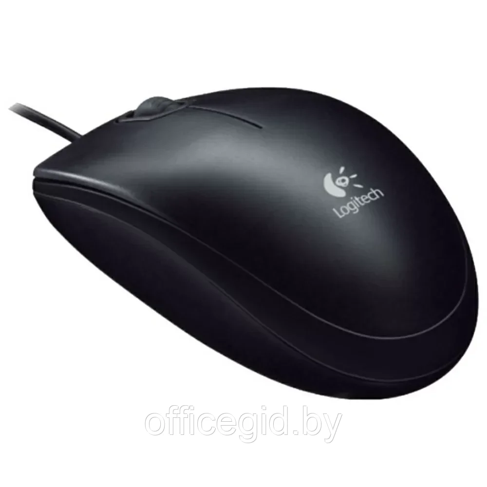 Мышь Logitech "Mouse B100", проводная, 800 dpi, 3 кнопки, черный - фото 2 - id-p203423567