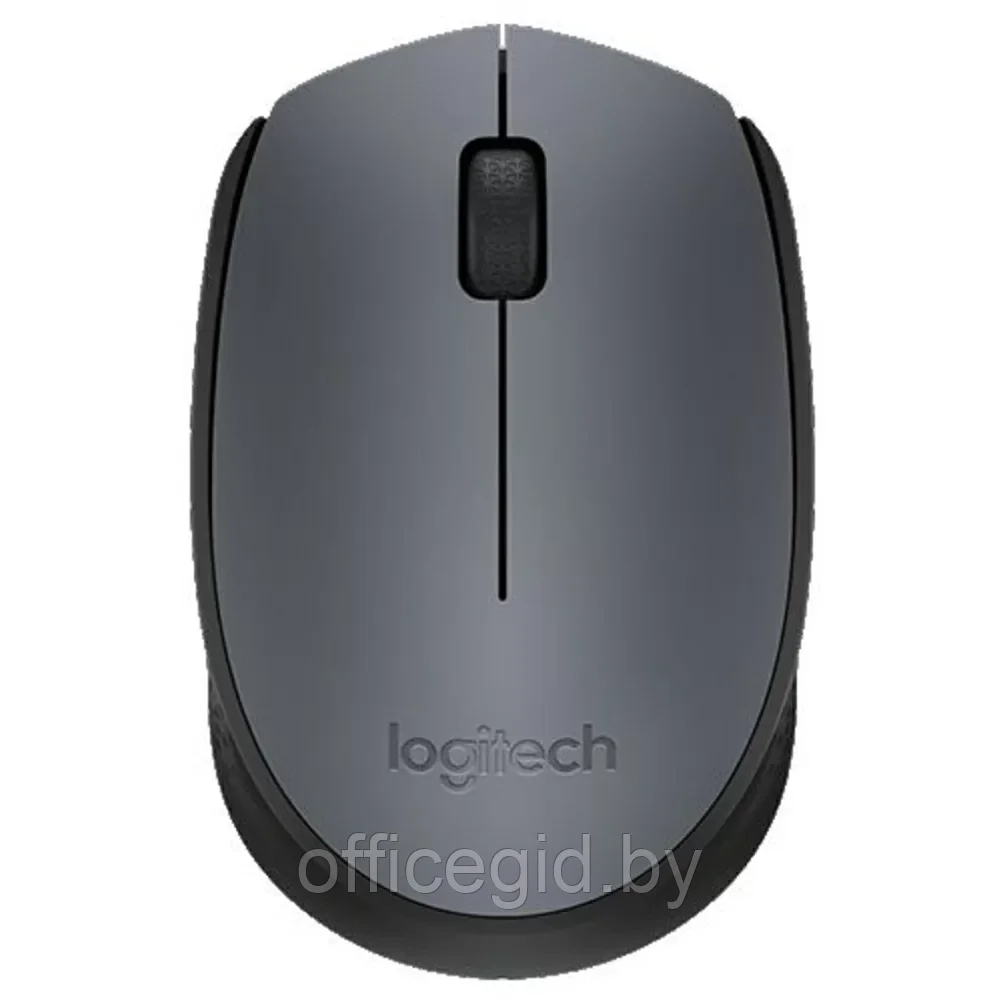 Мышь Logitech "Mouse M171", беспроводная, 1000  dpi, 3 кнопки, серый