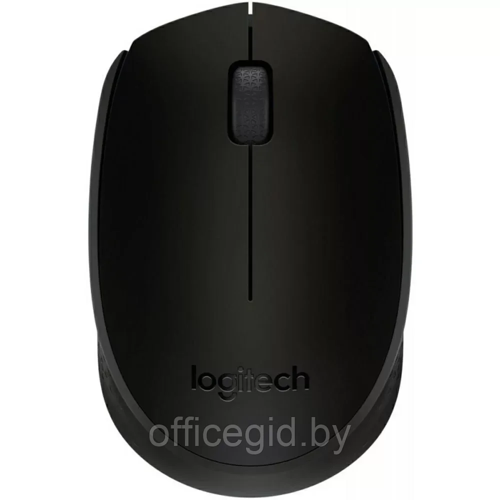 Мышь Logitech "B170", беспроводная, 1000 dpi, 3 кнопки, черный - фото 1 - id-p203423570