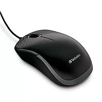 Мышь Verbatim 49024, проводная, 1000 dpi, 3 кнопки, черный