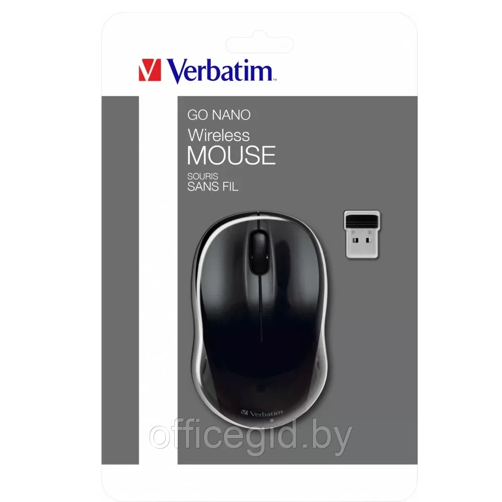 Мышь Verbatim 49042, беспроводная, 1600 dpi, 3 кнопки, черный - фото 7 - id-p203423572