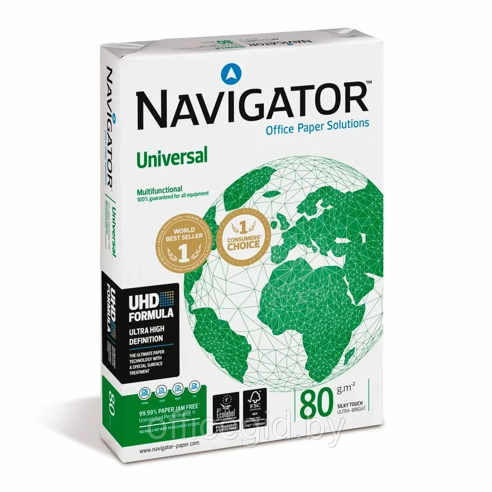 Бумага "Navigator Universal", A4, 500 листов, 80 г/м2