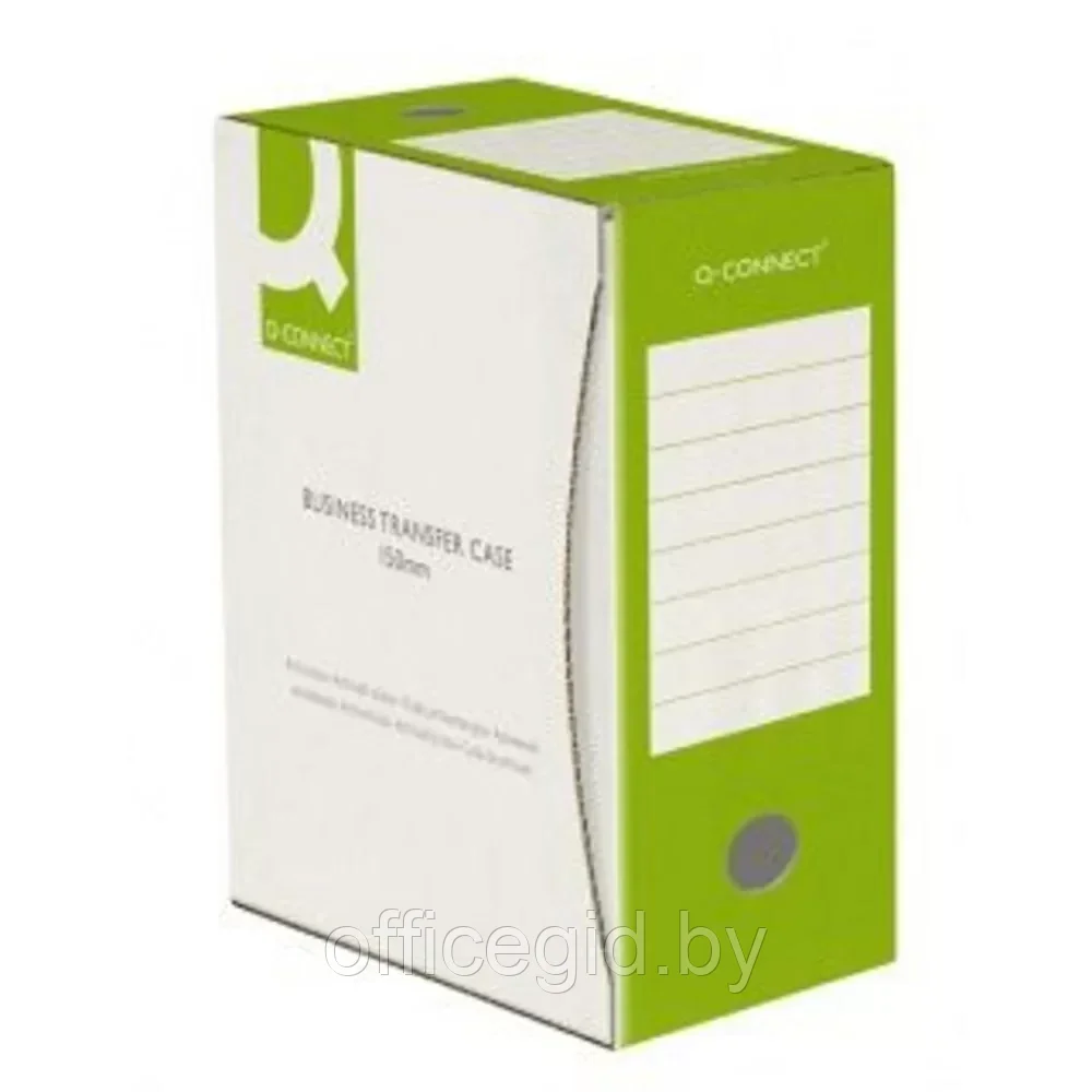 Коробка архивная "Q-Connect", 150x339x298 мм, зеленый