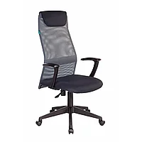 Кресло для руководителя "Бюрократ KB-8/DG", ткань, пластик, серый