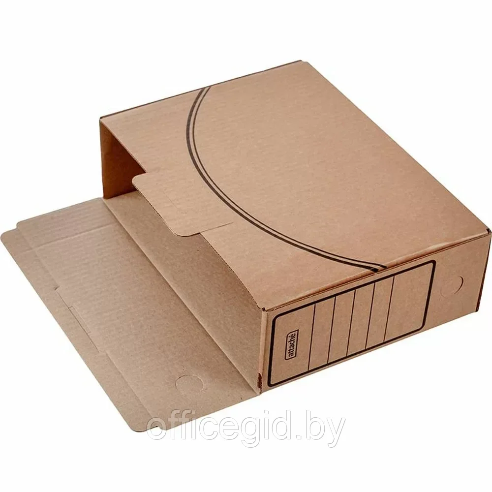 Коробка архивная "Attache Economy", 320x100x240 мм, бурый - фото 3 - id-p203424120