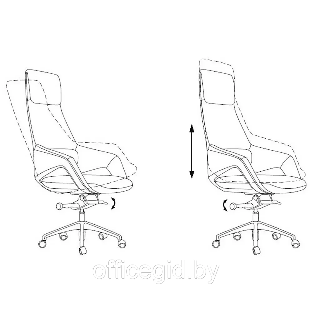 Кресло для руководителя "Бюрократ DAO-2", черный - фото 10 - id-p203426033