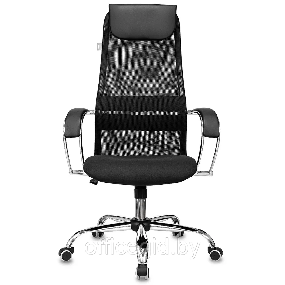 Кресло руководителя "Бюрократ CH-607SL TW-01 Neo Black", сетка, ткань, металл, черный - фото 2 - id-p203426036