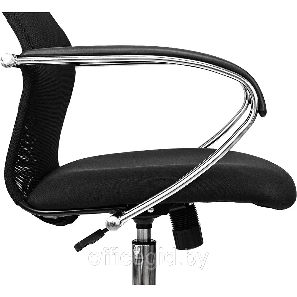 Кресло руководителя "Бюрократ CH-607SL TW-01 Neo Black", сетка, ткань, металл, черный - фото 9 - id-p203426036