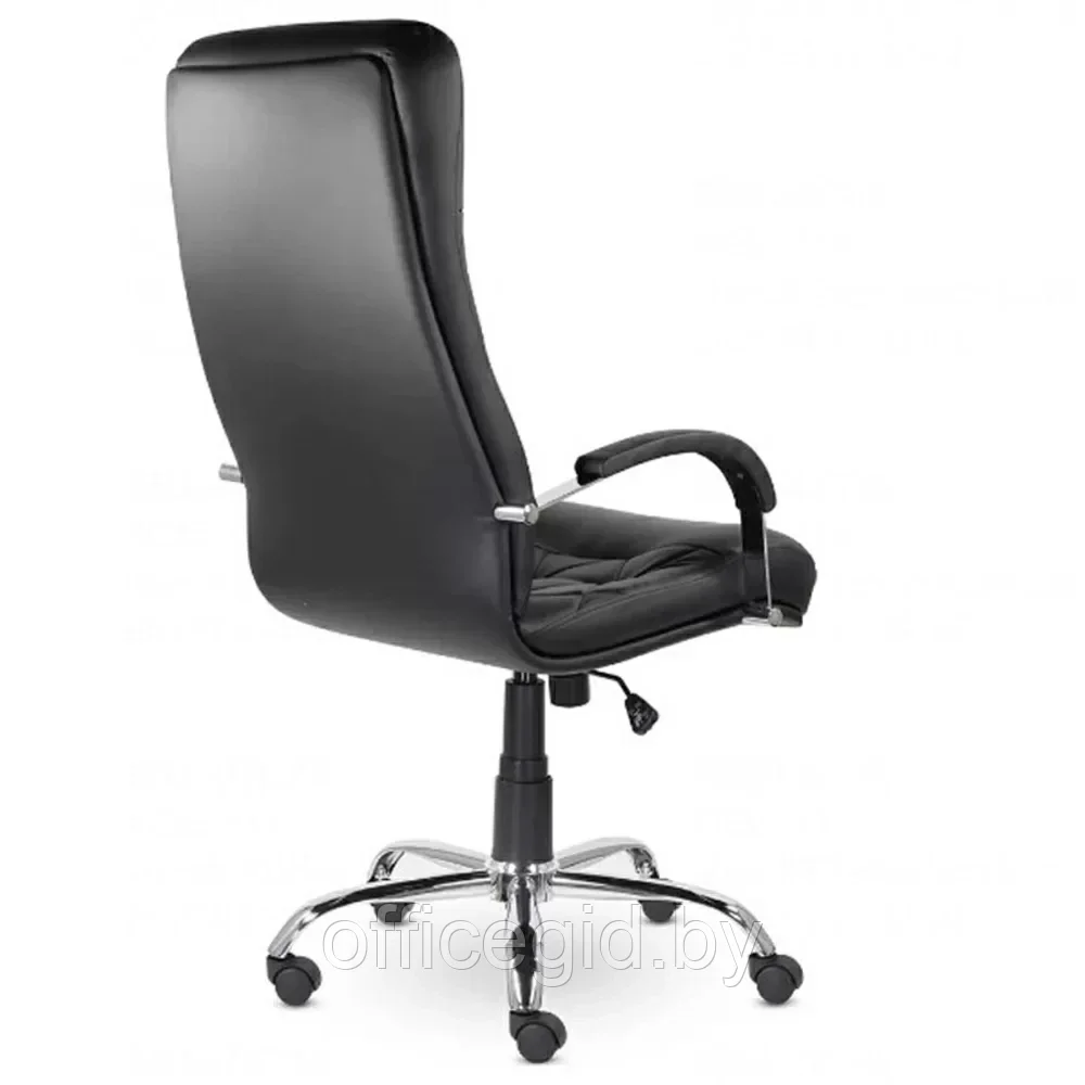 Кресло для руководителя Верона К-10 В хром "Z-11", кожзам, металл, черный - фото 4 - id-p203426037