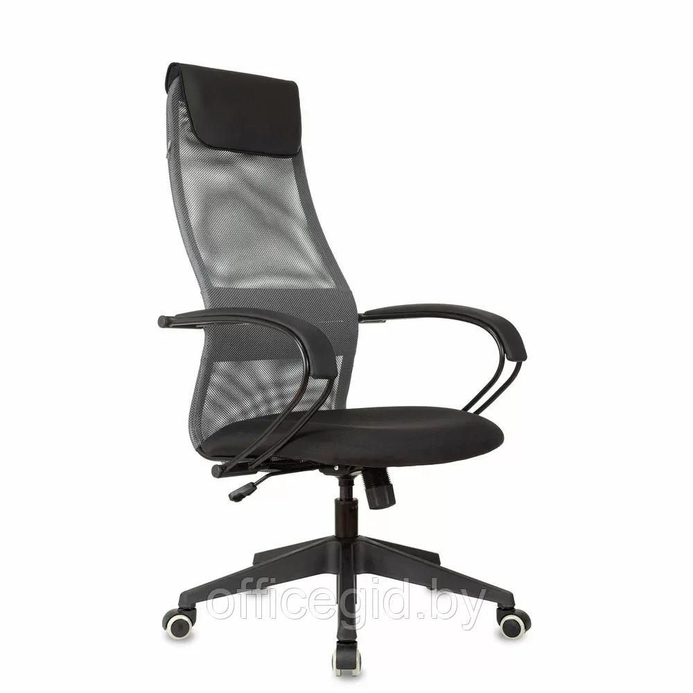 Кресло для руководителя Бюрократ "CH-607 TW-04", Neo Black, сетка, ткань, темно-серый - фото 1 - id-p203426042