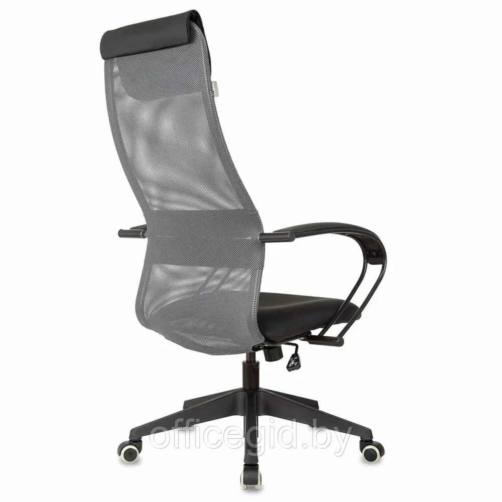 Кресло для руководителя Бюрократ "CH-607 TW-04", Neo Black, сетка, ткань, темно-серый - фото 3 - id-p203426042