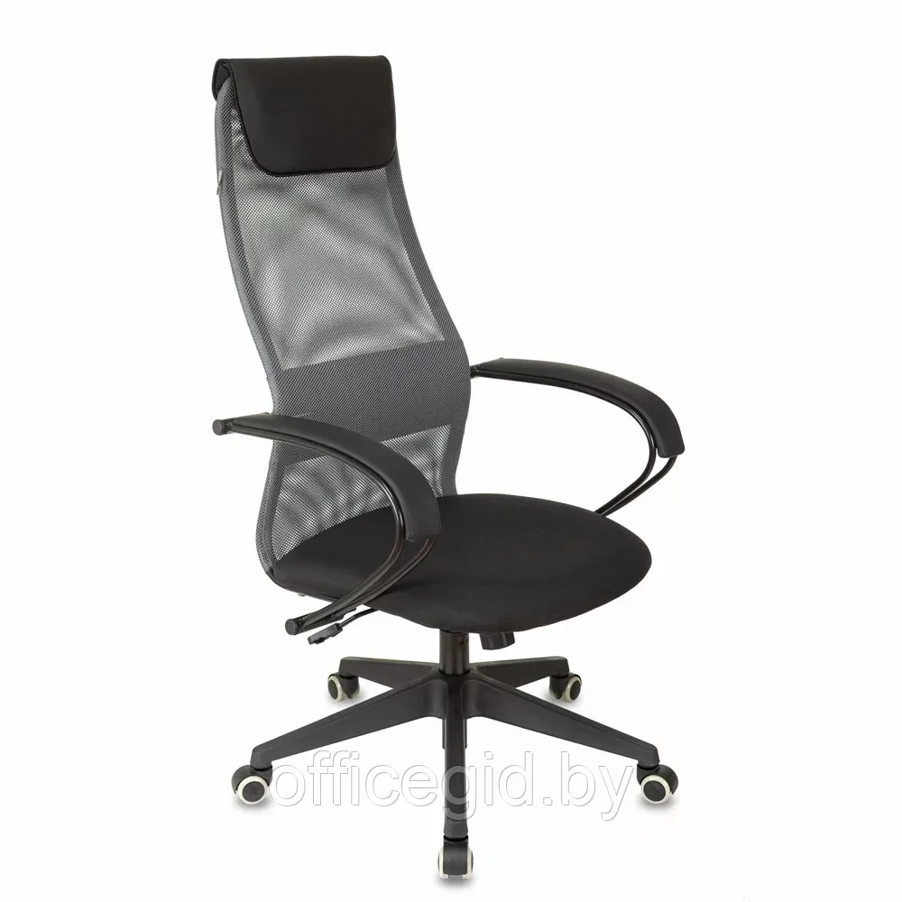 Кресло для руководителя Бюрократ "CH-607 TW-04", Neo Black, сетка, ткань, темно-серый - фото 4 - id-p203426042