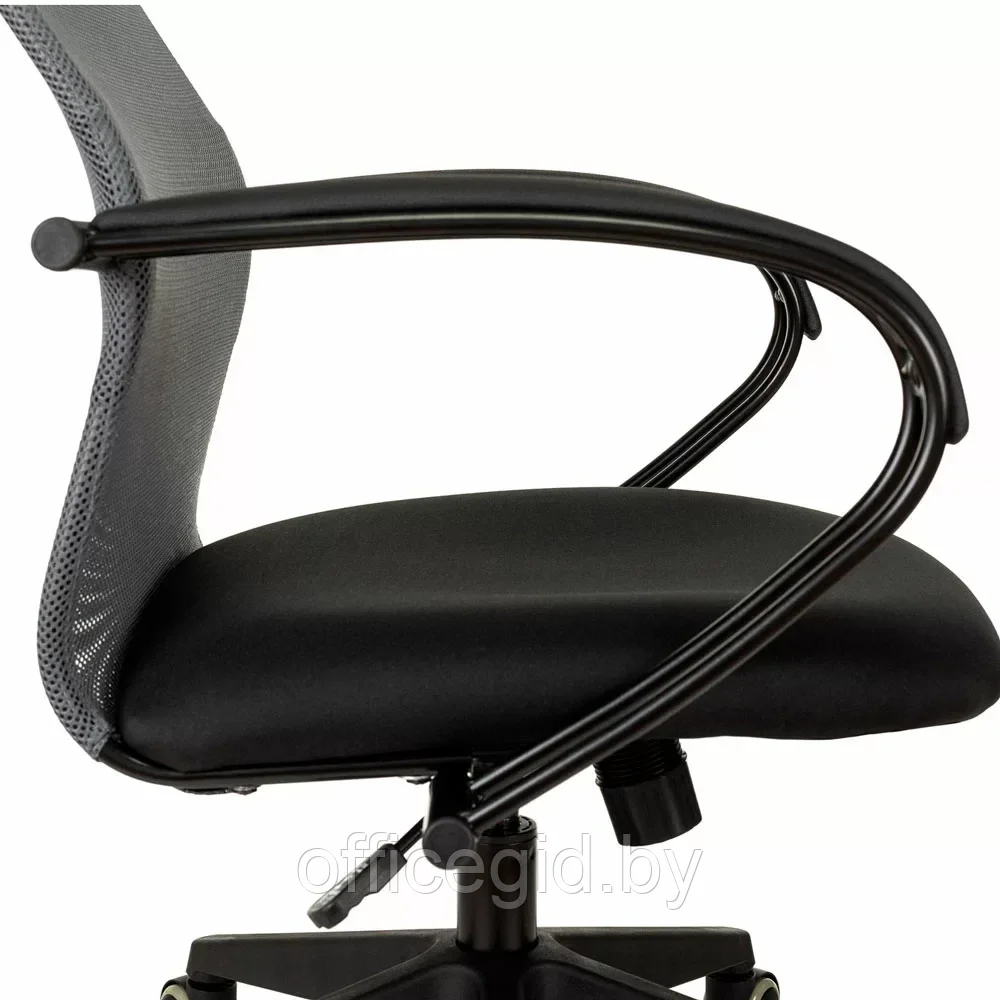 Кресло для руководителя Бюрократ "CH-607 TW-04", Neo Black, сетка, ткань, темно-серый - фото 8 - id-p203426042