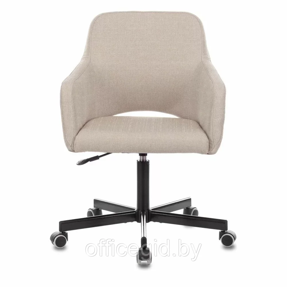 Кресло для персонала Бюрократ "CH-380M", металл, ткань, миндальный капучино - фото 2 - id-p203426048