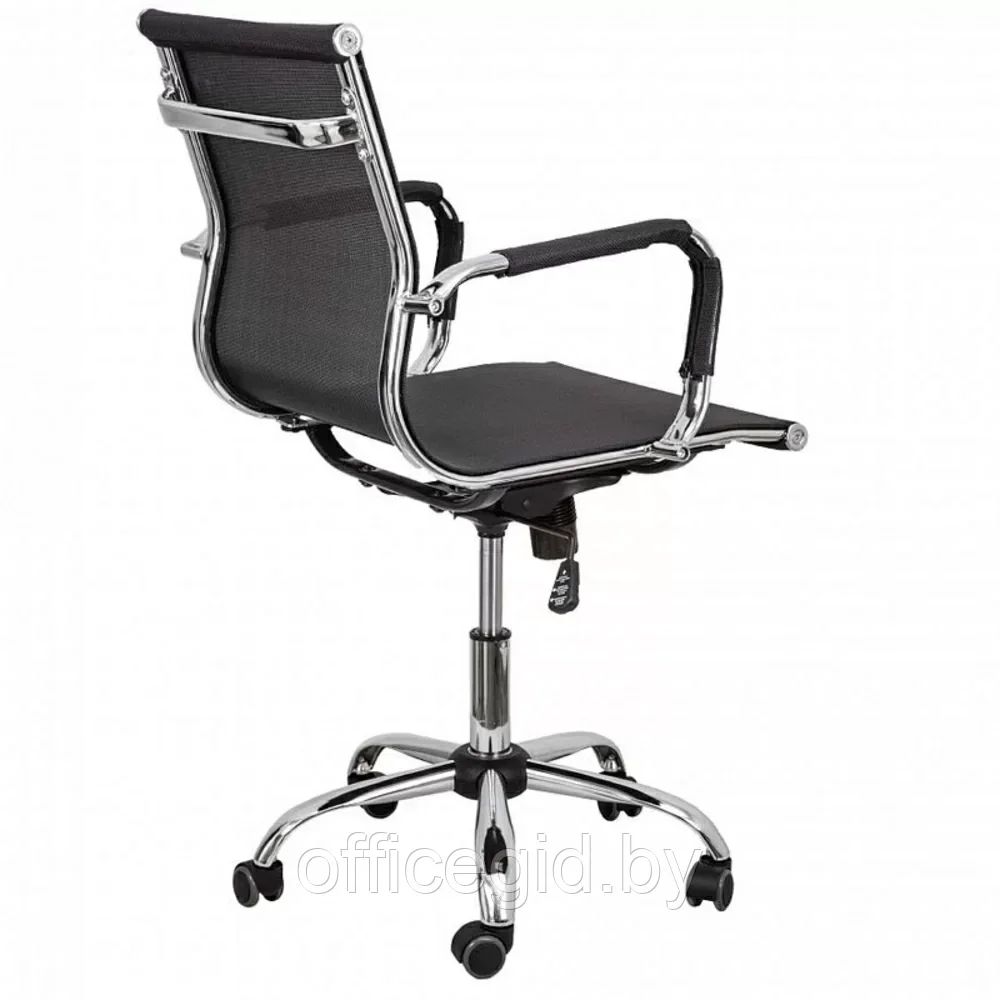 Кресло для персонала "Adel New", сетка, хром, черный - фото 3 - id-p203426053