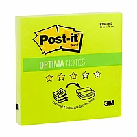 Бумага для заметок на клейкой основе "Post-it Optima" Z-образные, 76x76 мм, 100 листов, зеленый неон