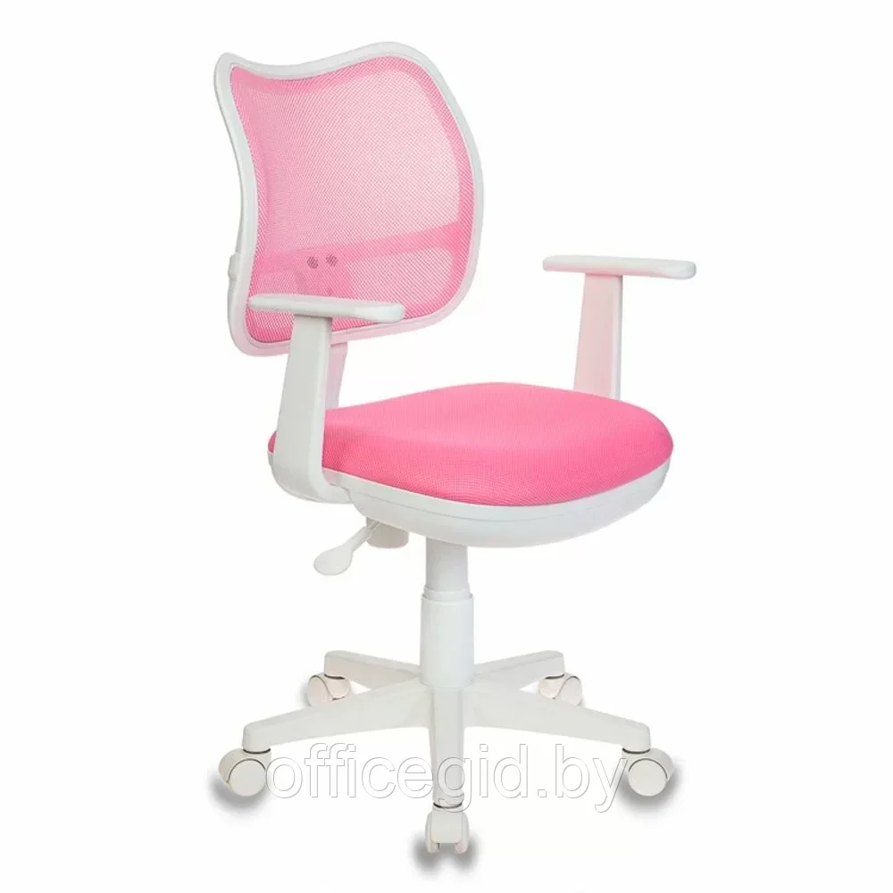 Кресло для детей "Бюрократ CH-W797", ткань, пластик, розовый - фото 1 - id-p203426059