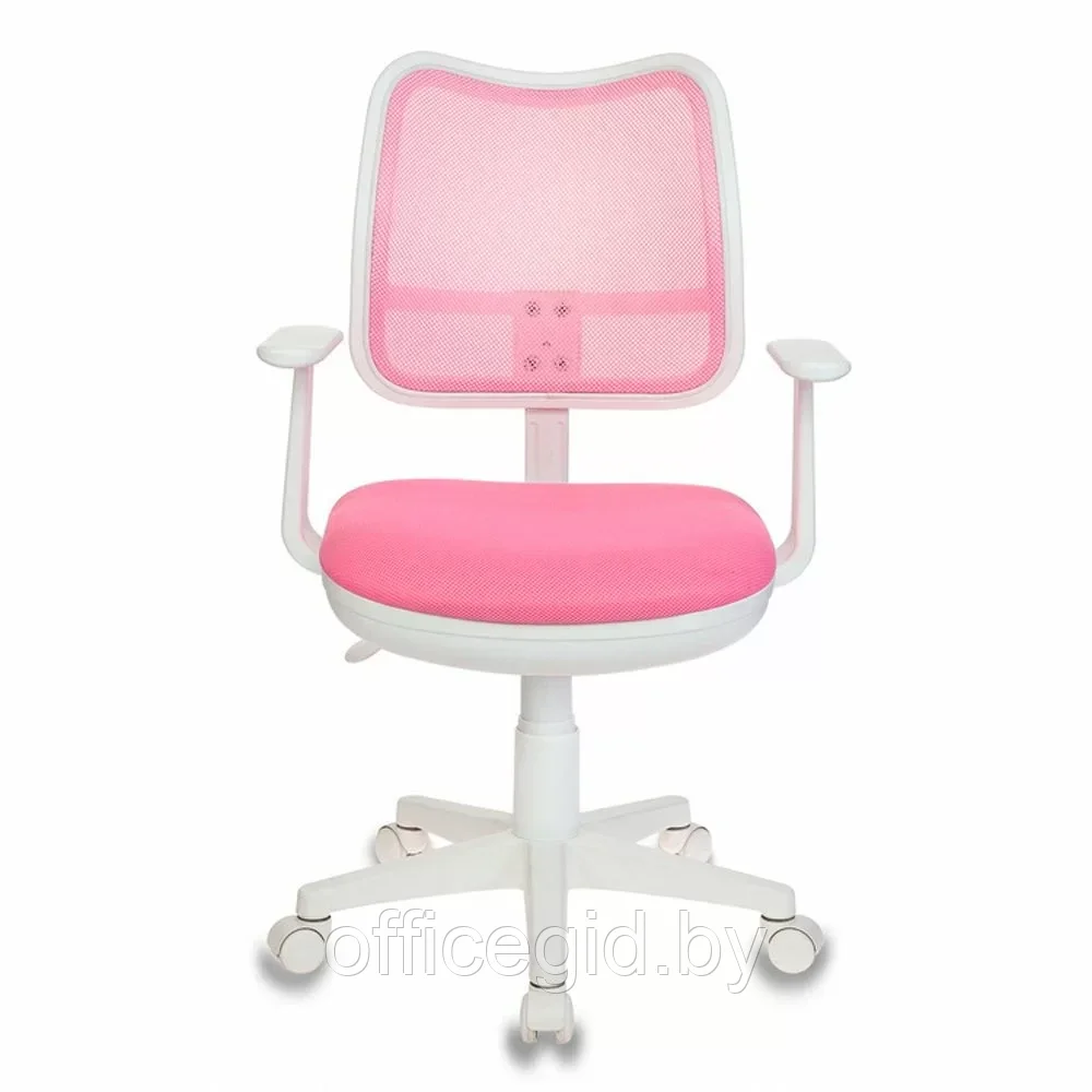 Кресло для детей "Бюрократ CH-W797", ткань, пластик, розовый - фото 2 - id-p203426059
