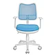 Кресло "Бюрократ CH-W797", ткань, пластик, голубой, фото 4