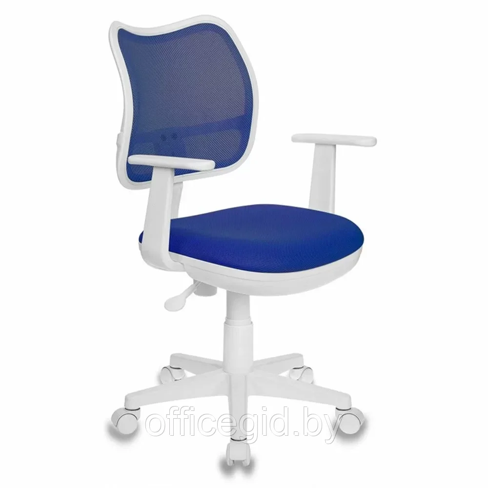Кресло для детей "Бюрократ CH-W797", ткань, пластик, синий - фото 1 - id-p203426061