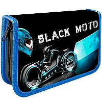 Пенал "Black moto", 1 отделение