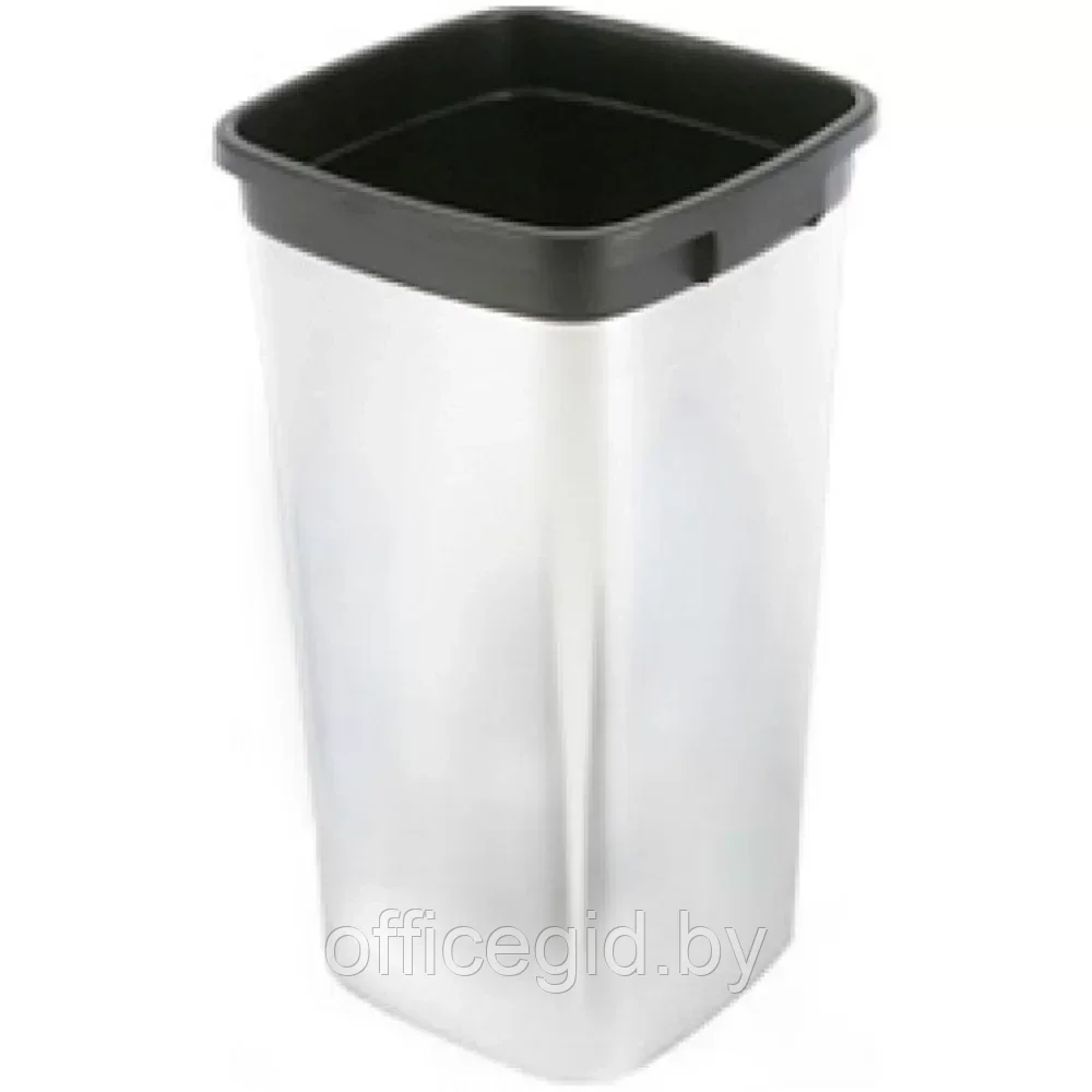 Контейнер пластиковый для мусора Vileda "Ирис", 60л, металлик