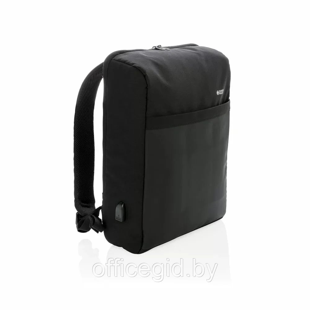Рюкзак для ноутбука "Swiss Peak", черный - фото 1 - id-p203426089