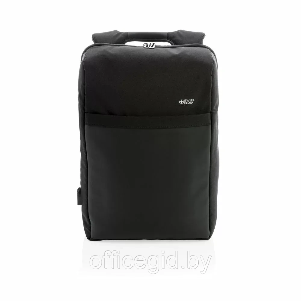 Рюкзак для ноутбука "Swiss Peak", черный - фото 3 - id-p203426089