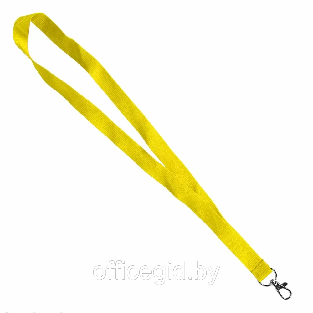 Тесьма с карабином для бейджа "Neck", желтый - фото 1 - id-p203424203