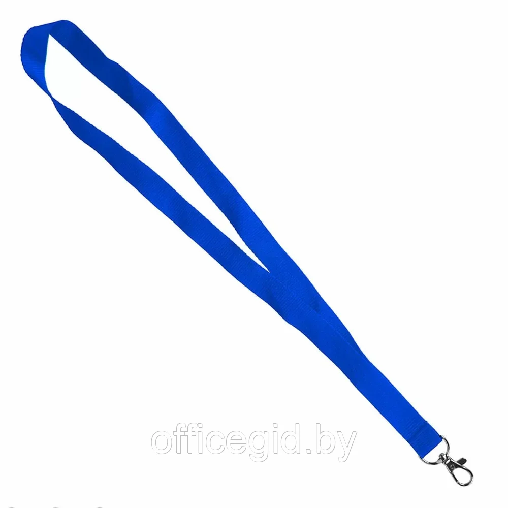 Тесьма с карабином для бейджа "Neck", синий - фото 1 - id-p203424208