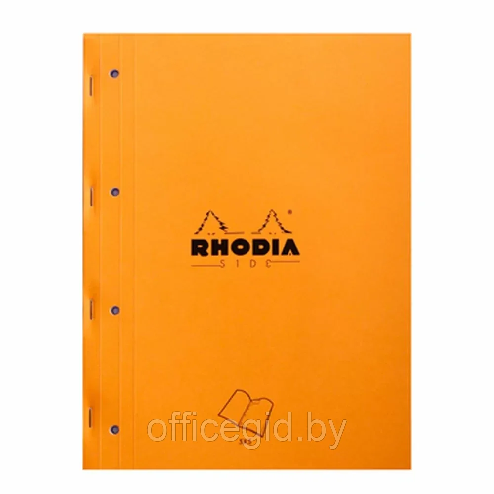 Блокнот "Rhodia", А4+, 80 листов, клетка, оранжевый