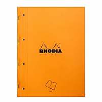 Блокнот "Rhodia", А4+, 80 листов, клетка, оранжевый