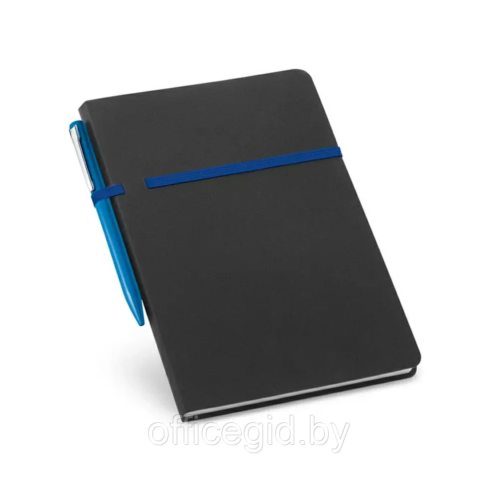 Блокнот "Dumas" с ручкой, А5, 192 листа, нелинованный, королевский синий - фото 1 - id-p203423713