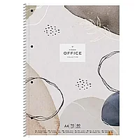 Блокнот "Office elegance", A4+, 80 листов, клетка, ассорти
