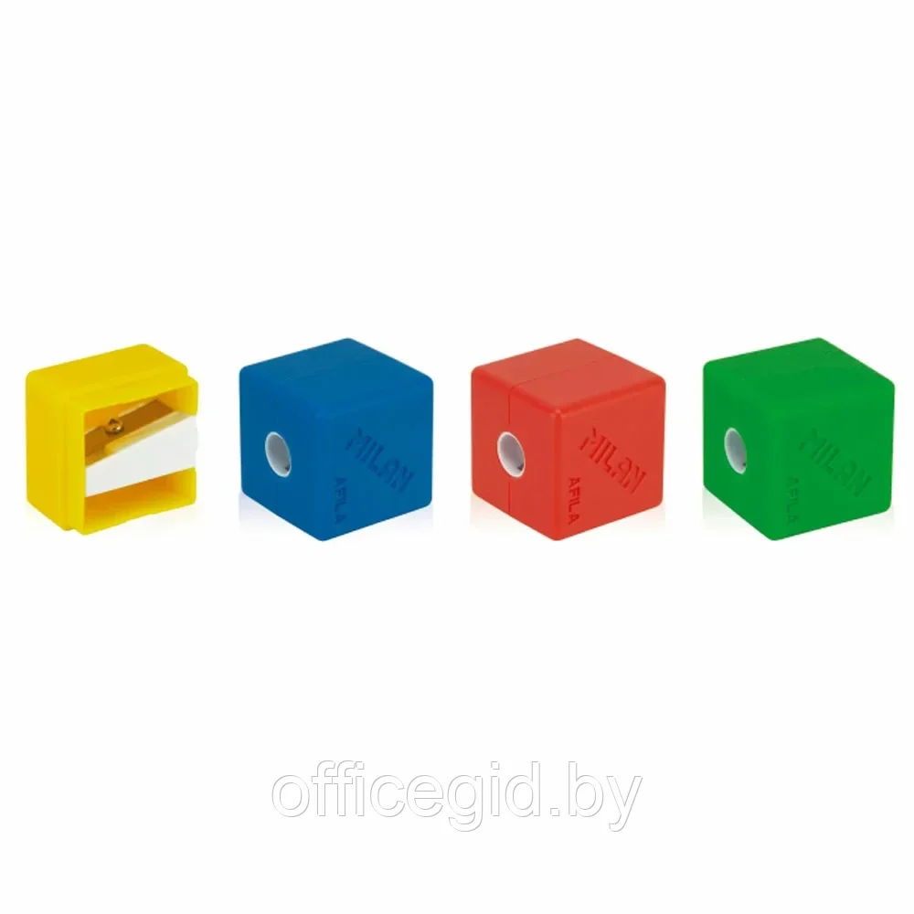 Точилка "Cubic", 1 отверстие, с контейнером - фото 2 - id-p203424243