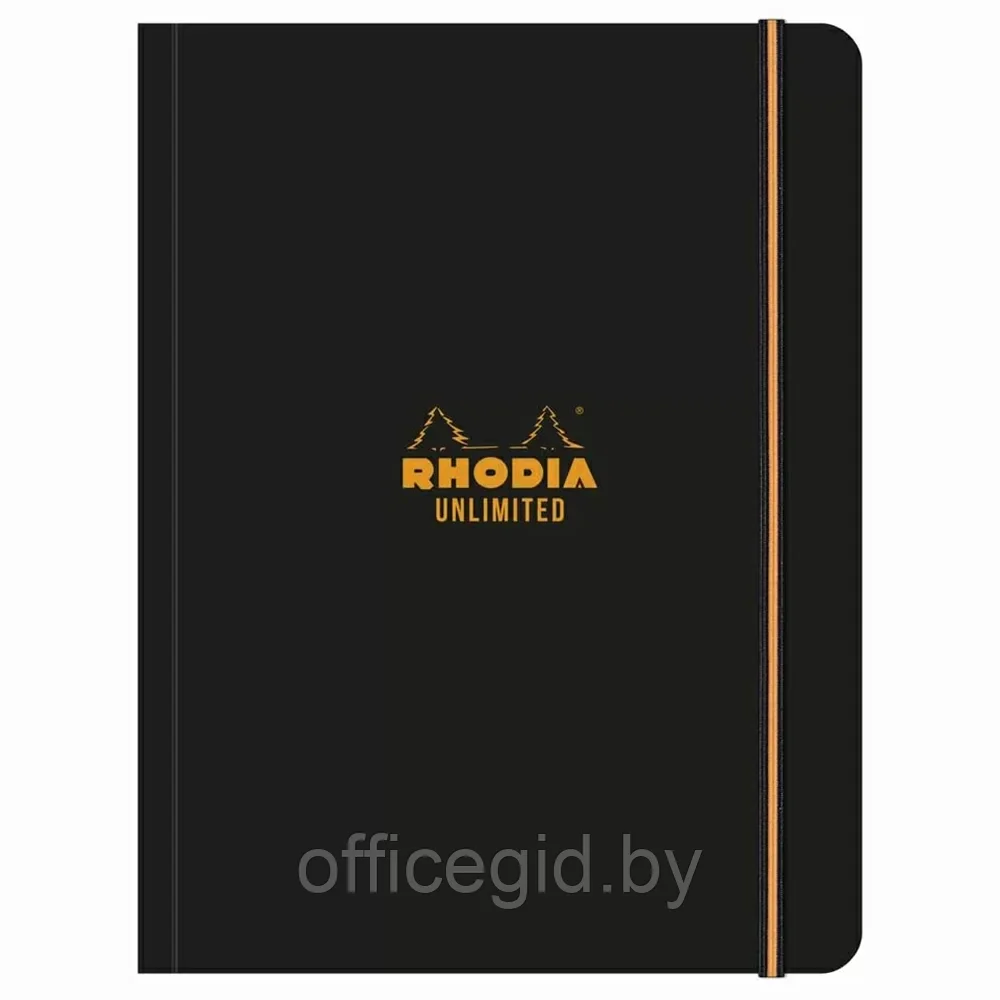 Блокнот "Rhodia Unlimited", А5+, 60 листов, клетка, черный
