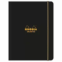 Блокнот "Rhodia Unlimited", А5+, 60 листов, клетка, черный