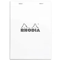 Блокнот "Rhodia", А5, 80 листов, линейка, белый