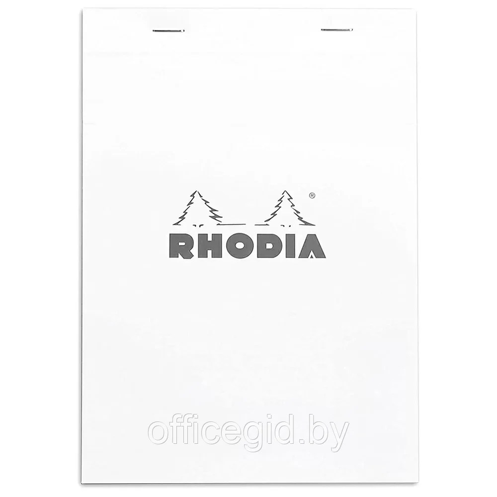 Блокнот "Rhodia", А5, 80 листов, линейка, белый - фото 1 - id-p203423731