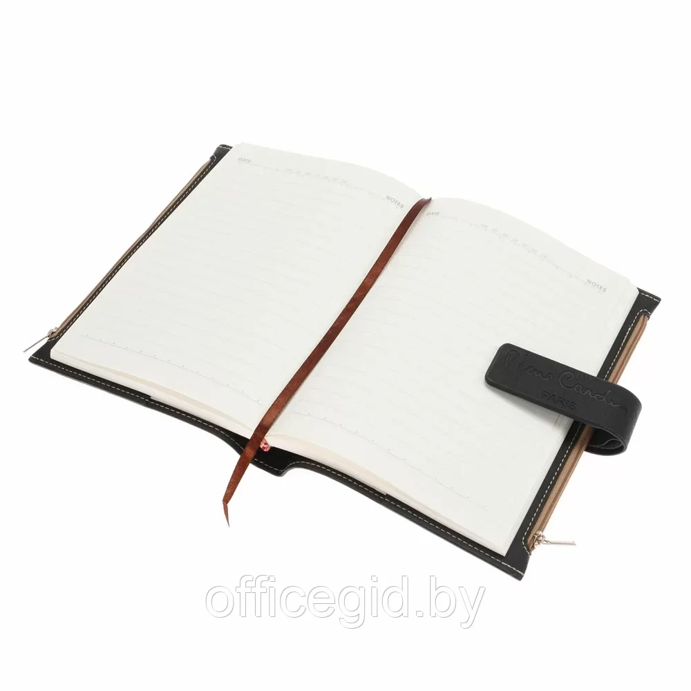 Книга записная "Pierre Cardin", А5, 256 листов, линованный, черный - фото 5 - id-p203423734