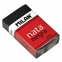 Ластик Milan "Nata 7030", 1 шт, черный