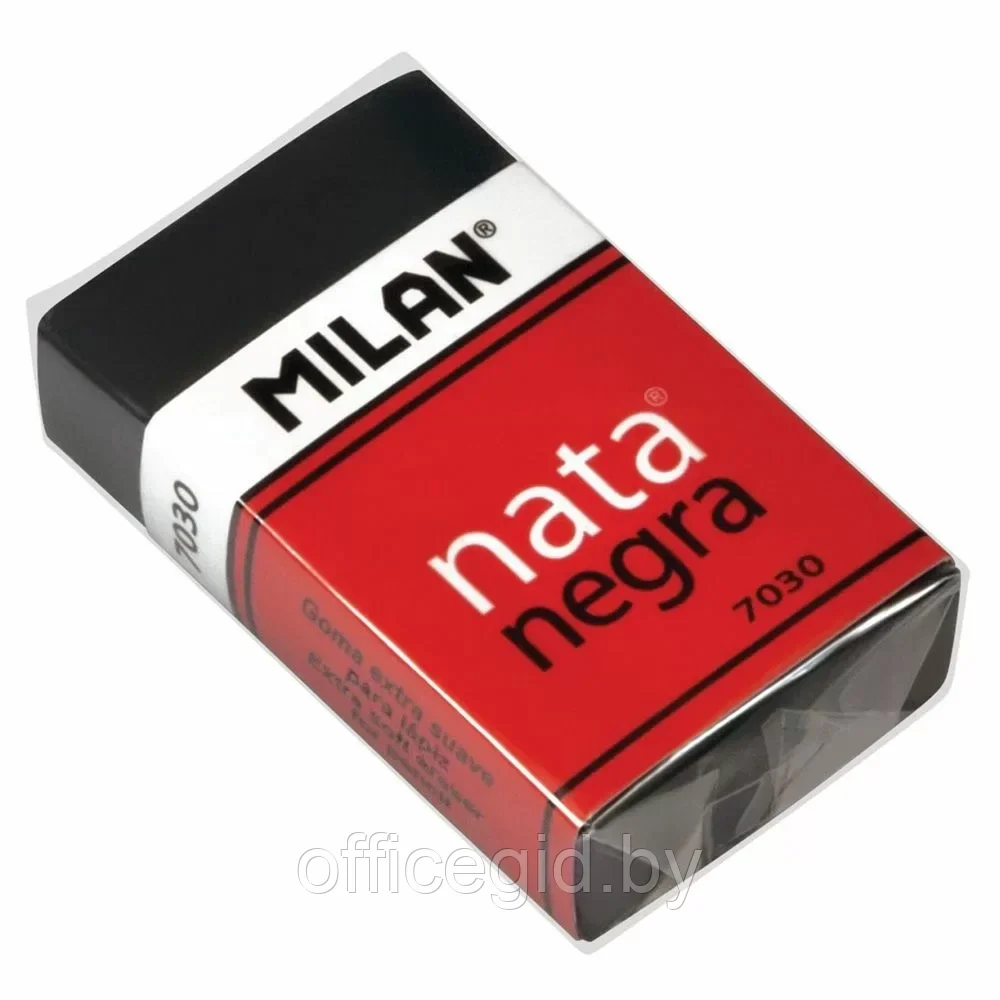 Ластик Milan "Nata 7030", 1 шт, черный - фото 1 - id-p203424264