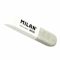 Ластик Milan "8030", 1 шт, белый, серый