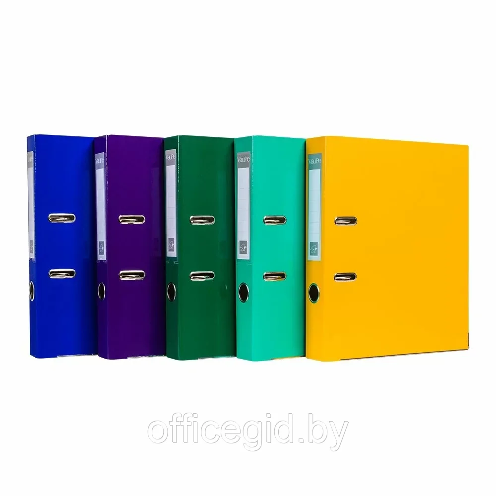 Папка-регистратор "VauPe", А4, 75 мм, ламинированный картон, фиолетовый - фото 3 - id-p203423761