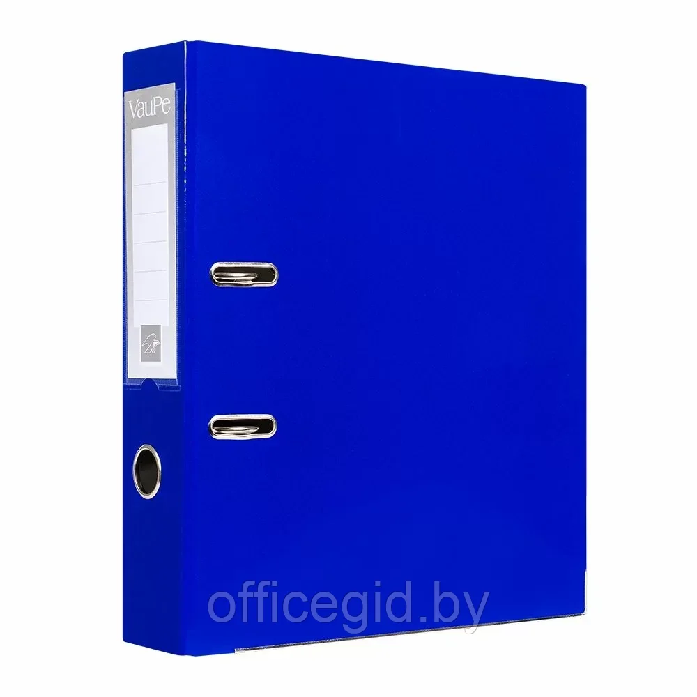 Папка-регистратор "VauPe", А4, 75 мм, ламинированный картон, синий - фото 1 - id-p203423765