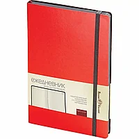 Ежедневник недатированный "Megapolis Soft", А5, 272 страницы, красный