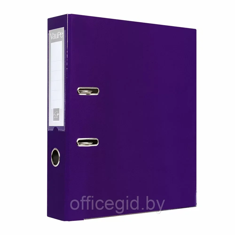 Папка-регистратор "VauPe", А4, 50 мм, ламинированный картон, фиолетовый - фото 1 - id-p203423769
