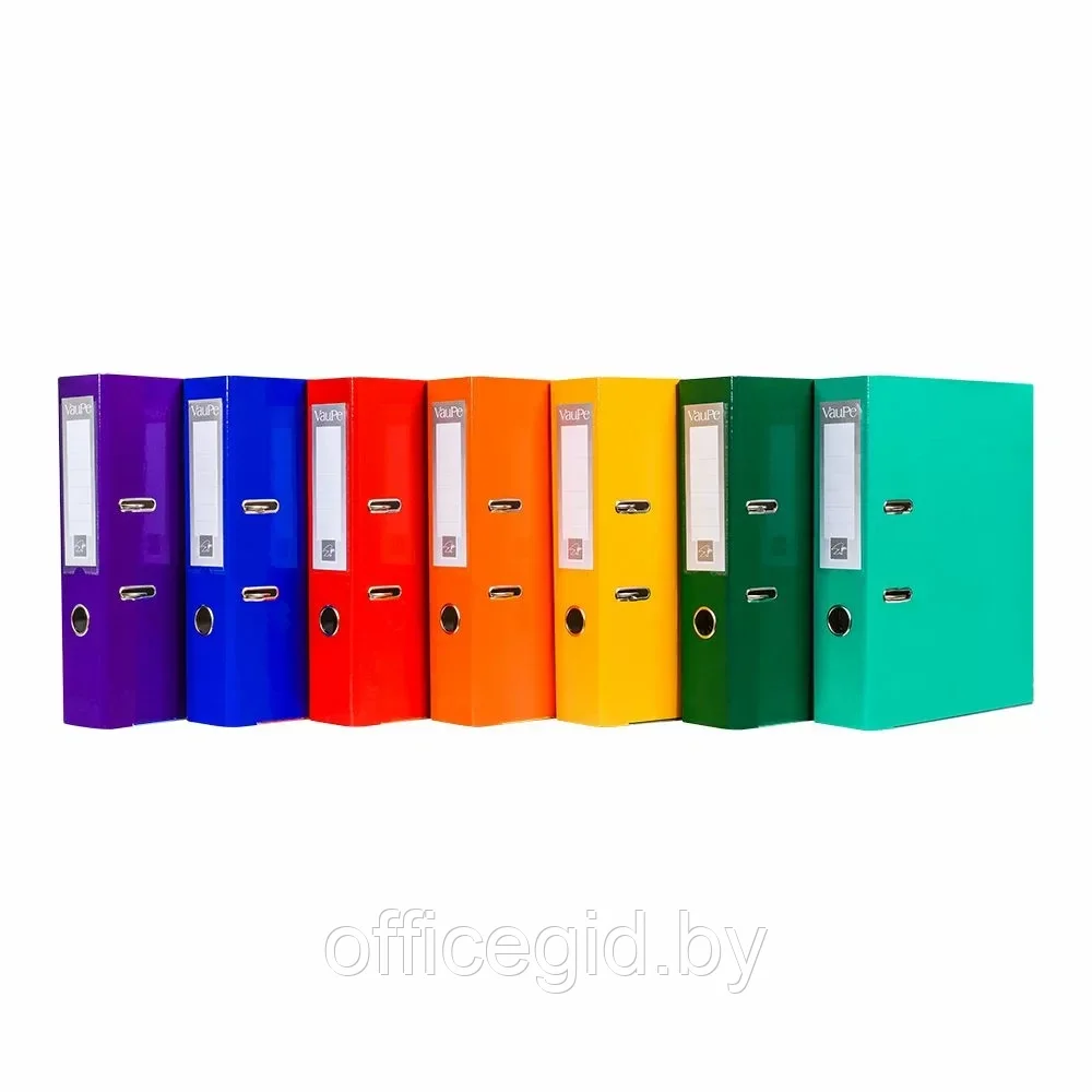 Папка-регистратор "VauPe", А4, 50 мм, ламинированный картон, фиолетовый - фото 3 - id-p203423769