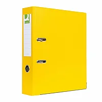 Папка-регистратор "Q-Connect ПВХ Эко", A4, 75 мм, желтый